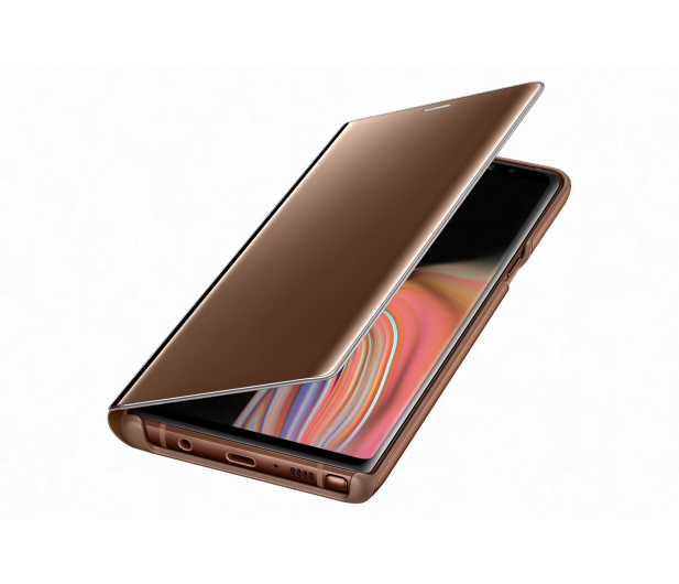 Etui Clear View Standing Cover do Samsung Galaxy Note 9 brązowe - 441239 - zdjęcie